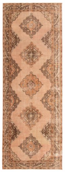 Turkish Anadol Vintage 4'9" x 13'2" Hand-knotted Wool Rug 