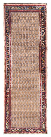 Persian Style 3'5" x 9'1" Hand-knotted Wool Rug 