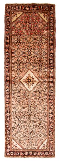 Persian Style 3'3" x 10'2" Hand-knotted Wool Runner Rug 