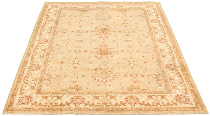 Afghan Chobi Finest 7'2" x 9'5" Hand-knotted Wool Rug 