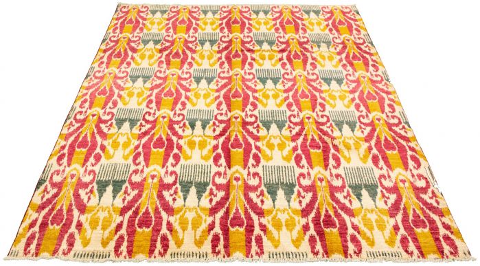 Indian Tangier 8'0" x 10'9" Hand-knotted Wool Rug 