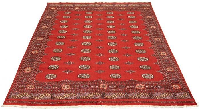 Pakistani Finest Peshawar Bokhara 7'9" x 9'10" Hand-knotted Wool Rug 