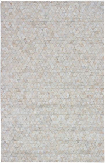 Argentina Cowhide Patchwork 5'0" x 8'0" Handmade Leather Rug 
