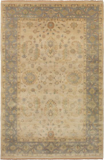 Indian Royal Oushak 6'5" x 9'10" Hand-knotted Wool Rug 