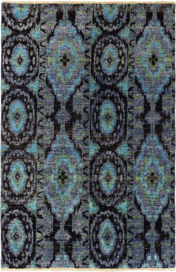 Indian Shalimar 6'0" x 9'0" Hand-knotted Wool Rug 