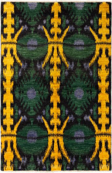 Indian Shalimar 6'0" x 9'0" Hand-knotted Wool Rug 