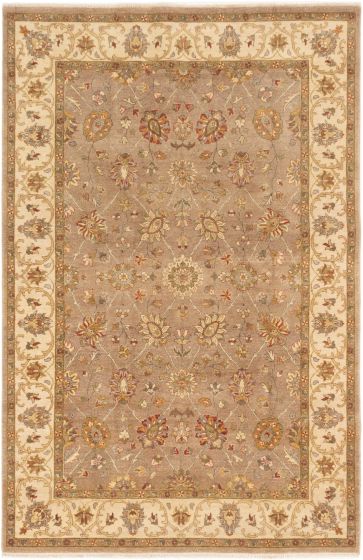 Indian Chobi Twisted 6'5" x 9'10" Hand-knotted Wool Rug 