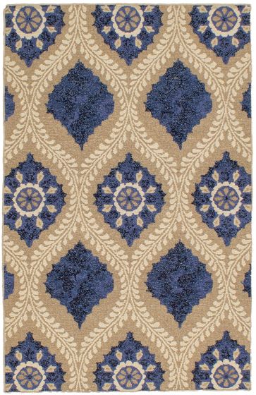 Indian Tamar II 3'6" x 5'6" Flat-Weave Wool Tapestry Kilim 