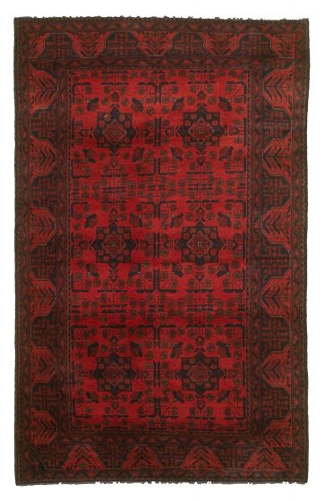 Afghan Finest Khal Mohammadi 4'0" x 6'7" Hand-knotted Wool Rug 