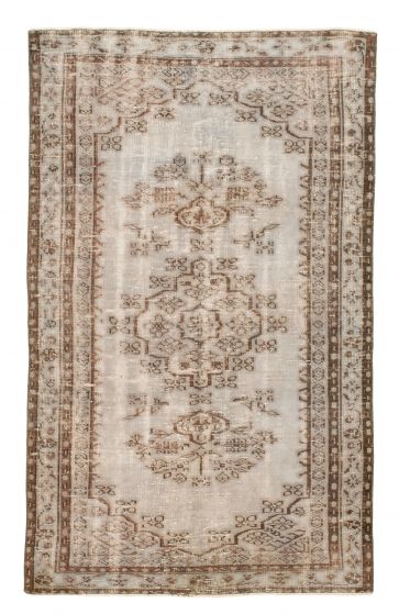 Tapis melis vintage 4'11" x 8'2" en laine