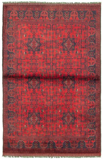 Afghan Finest Khal Mohammadi 4'0" x 6'5" Hand-knotted Wool Rug 