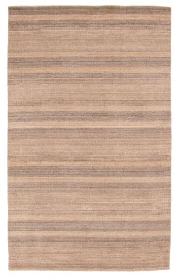 Indian Ananda 5'0" x 8'0" Hand Loomed Wool Rug 