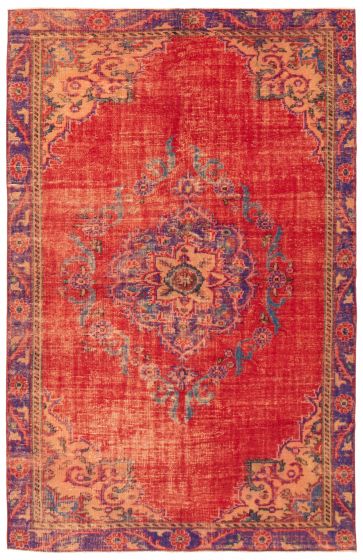 Turkish Melis Vintage 6'0" x 9'5" Hand-knotted Wool Rug 