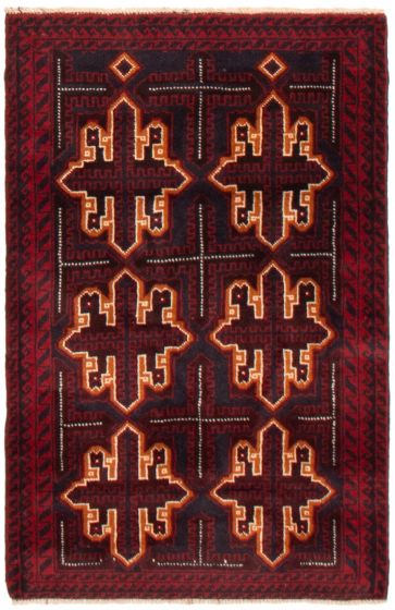 Tapis teimani 2'11" x 4'5" en laine