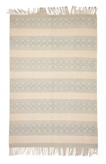 Indian Sienna 6'0" x 9'0" Braided Weave Wool Rug 