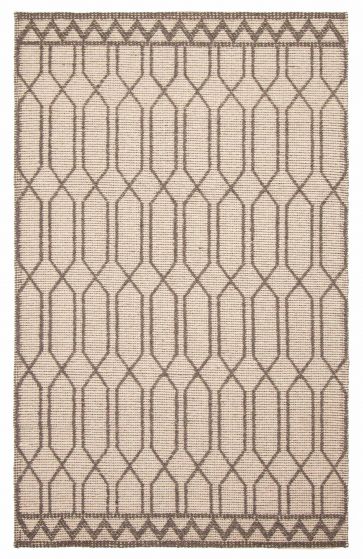 Indian Sienna 5'0" x 8'0" Braided Weave Wool Rug 