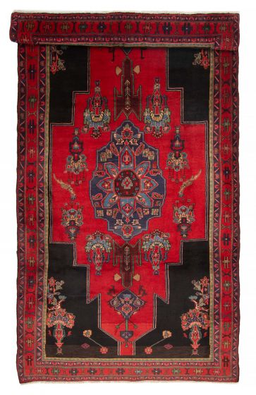 Persian Style 4'11" x 10'2" Hand-knotted Wool Rug 