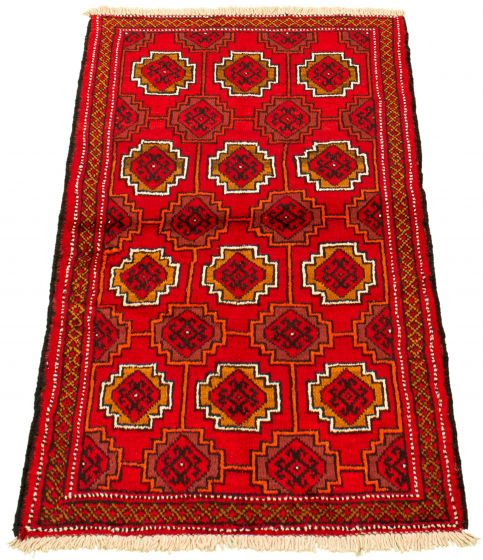 Afghan Akhjah 3'5" x 5'4" Hand-knotted Wool Rug 