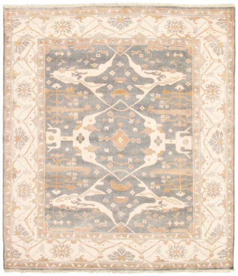 Tapis oushak royal 8'5" x 9'5" en laine