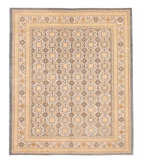 Pakistani 18 Of 20 Pak Finest Mamluk 8'7" x 9'7" Hand-knotted Wool Rug 