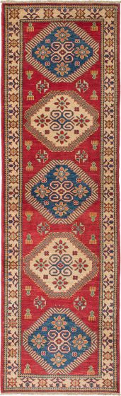 Afghan Finest Ghazni 2'7" x 9'1" Hand-knotted Wool Rug 