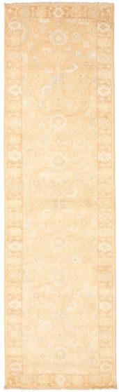 Indian Royal Oushak 2'8" x 10'2" Hand-knotted Wool Rug