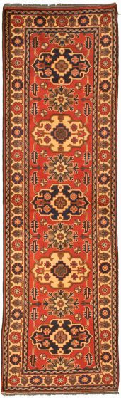 Afghan Finest Kargahi 2'10" x 9'7" Hand-knotted Wool Rug 