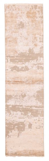 Indian Legacy 2'6" x 10'2" Hand-knotted Silk & Wool Runner Rug 