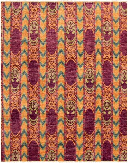 Indian Shalimar 7'10" x 9'10" Hand-knotted Wool Rug 