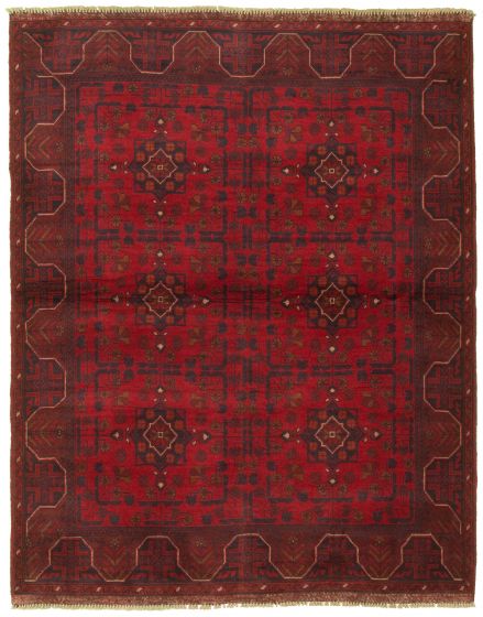 Afghan Finest Khal Mohammadi 5'0" x 6'2" Hand-knotted Wool Rug 