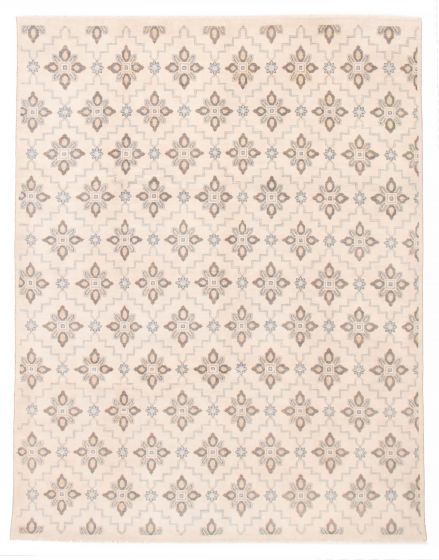 Indian Finest Oushak 8'0" x 10'0" Hand-knotted Wool Rug 