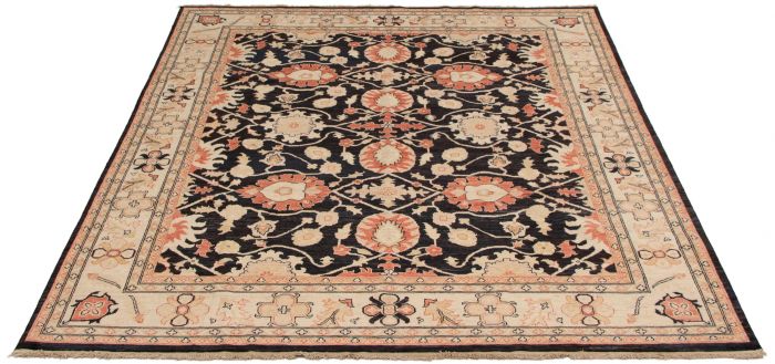 Afghan Chobi Finest 8'3" x 9'8" Hand-knotted Wool Rug 