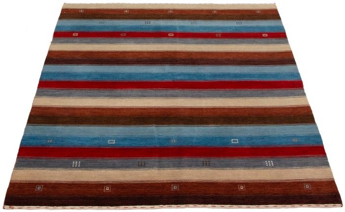 Indo Gabbeh 6'0" x 8'10" Hand-knotted Wool Rug 