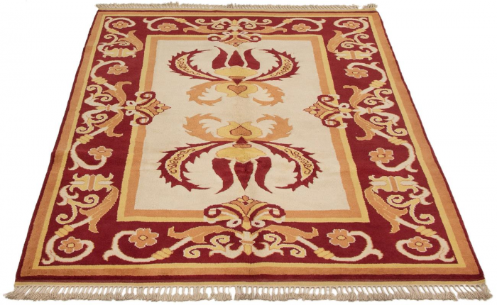 Turkish Melis Vintage 6'0" x 8'2" Hand-knotted Wool Rug 