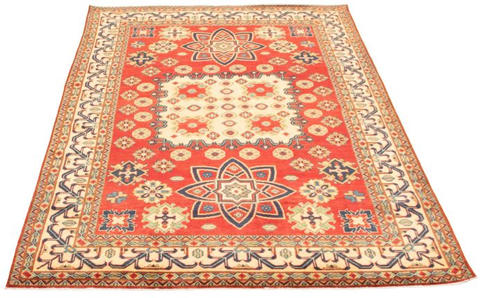 Afghan Finest Ghazni 6'6" x 9'10" Hand-knotted Wool Rug 