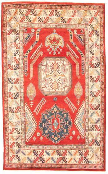 Afghan Finest Ghazni 6'0" x 9'10" Hand-knotted Wool Rug 