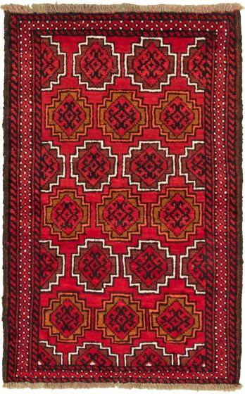 Afghan Akhjah 3'6" x 5'9" Hand-knotted Wool Rug 