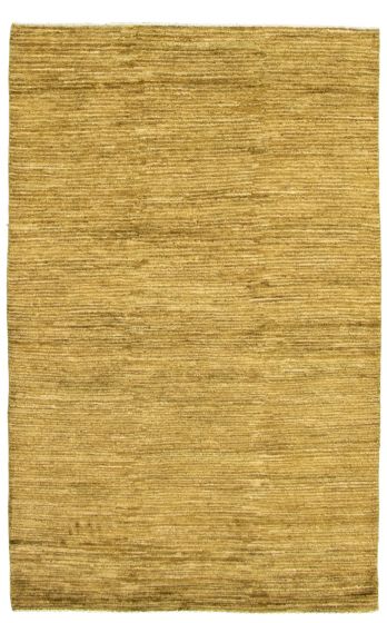 Pakistani Pak Finest Gabbeh 4'1" x 6'4" Hand-knotted Wool Rug 