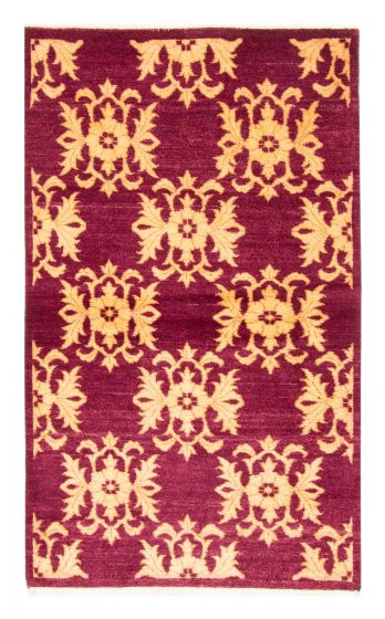 Pakistani Finest Peshawar Ziegler 3'1" x 5'2" Hand-knotted Wool Rug 