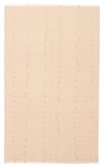 Indian Marrakech 5'1" x 8'0" Flat-Weave Wool Kilim 