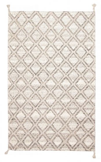 Indian Sienna 5'0" x 8'0" Braid weave Wool Rug 