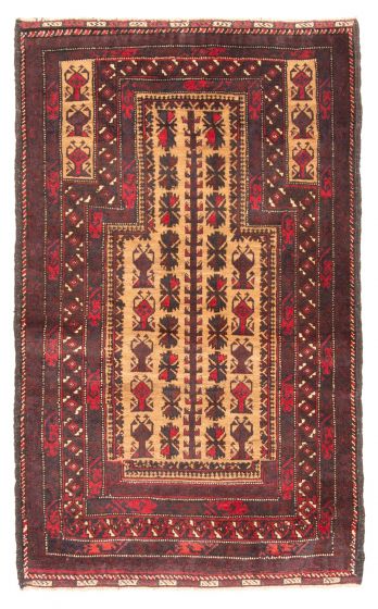 Afghan Teimani 2'9" x 4'7" Hand-knotted Wool Rug 