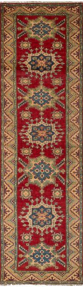 Afghan Finest Ghazni 2'7" x 9'6" Hand-knotted Wool Rug 
