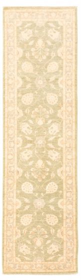 Pakistani Peshawar Oushak 2'8" x 9'8" Hand-knotted Wool Rug 