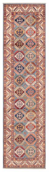 Afghan Uzbek Ghazni 2'7" x 10'0" Hand-knotted Wool Rug 