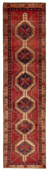 Persian Style 3'2" x 12'6" Hand-knotted Wool Rug 