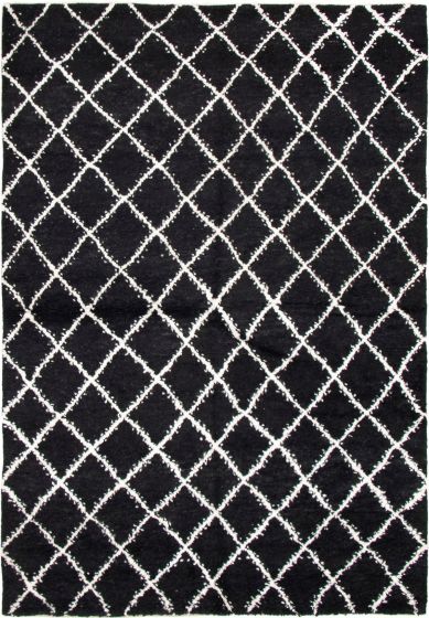 Indian Arlequin 6'0" x 9'0" Hand-knotted Wool Rug 