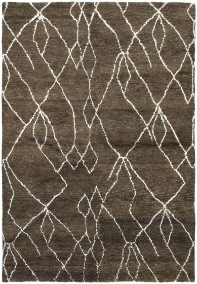 Indian Arlequin 6'0" x 9'0" Hand-knotted Wool Rug 