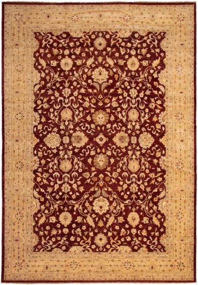 Pakistani Peshawar Oushak 12'2" x 17'8" Hand-knotted Wool Rug 