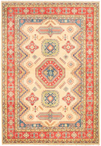 Afghan Finest Ghazni 6'8" x 9'9" Hand-knotted Wool Rug 